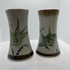Ken Edwards Mexican Pottery Glasses or Vases set